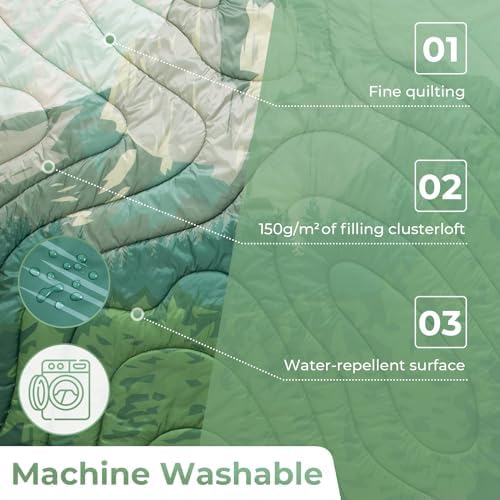 KingCamp Ultralight Camping Blanket, Wearable Packable Blanket 79"x57"