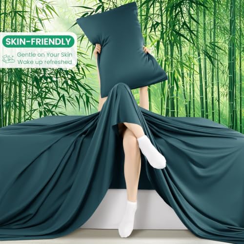 SONORO KATE 100% Viscose Derived from Bamboo_Sheets Queen Size,4PC