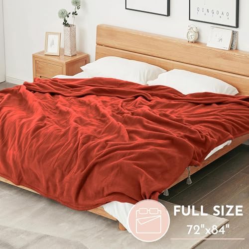 Electric Heated Blanket Full Size 72x84, Orange