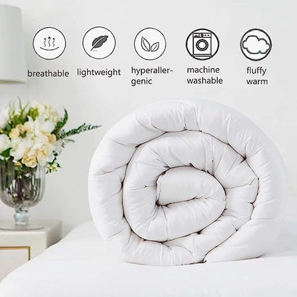 Black Grey Marble Comforter Queen Size, Abstract Modern Bedding Set with Golden River Texture, 3Pcs Soft Microfiber Quilted Comforter for All Seasons, 2 Matching Pillowcases/ 90"x90"