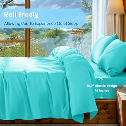 SONORO KATE 1000 Series 100% Egyptian Cotton King Sheet Set,4 Pieces
