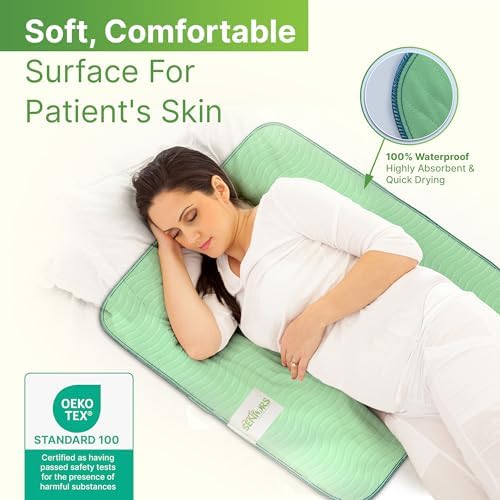 Bed Pads Washable Waterproof 34"x36"- Pack of 4 Incontinence Bed Pads