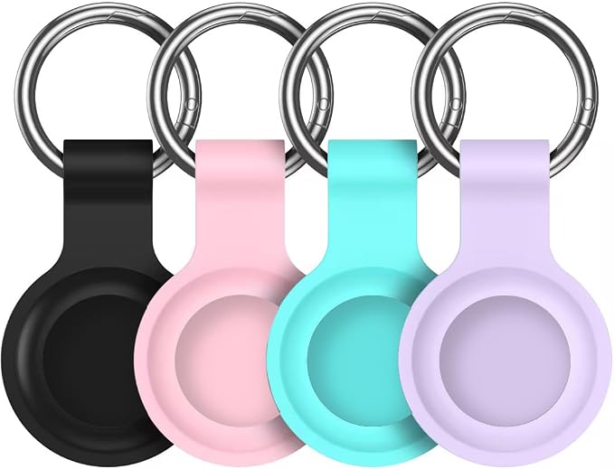 Compatible for AirTag Holder Keychain for Apple Air Tag 1st&2nd Generation | Airtag Key Chain Ring Case Cover for Air Tag Holder GPS Tracker Item Air Tags Finders Air Tagholder for Kids,Bags,Luggages