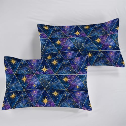 Celestial Comforter Set King, Geometric Bedding for Teens Girls