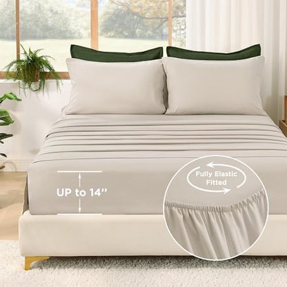 Litanika Twin/Twin XL Comforter Set with Sheets - 5 Pieces Bed in a Bag