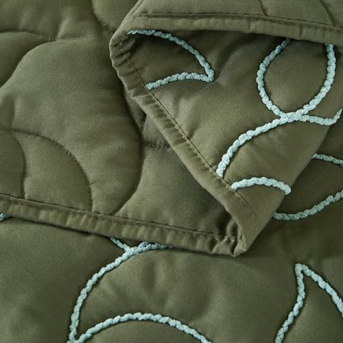 EVENHUG Quilt King Size Bedding Set with Pillow Sham Lightweight Bedspreads Coverlet Soft Reversible Bed Cover for All Season 3 Piece