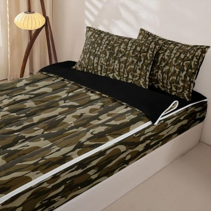 Feelyou Camouflage Military Army Comforter Set Full Size Kids Boys Girls