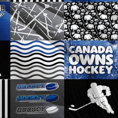HOSIMA Teens Ice Hockey Comforter Sports Bedding Twin with 2 Pillowcases.