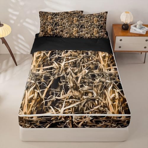 Feelyou Camouflage Hunters Cabin Comforter Set Queen Size Boys Bed in a Bag