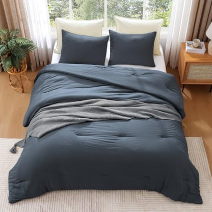 WRENSONGE Oversized King Comforter Set-3 Pieces Soft Comforter Size Bedding