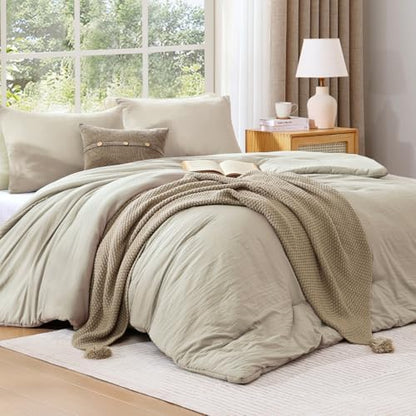 WRENSONGE Oversized King Comforter Set-3 Pieces Soft Comforter Size Bedding