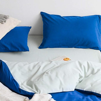FLXXIE Pillow Cases Queen, Soft Microfiber Pillow Covers with Envelope Closure, Wrinkle Resistant Pillowcases, 2 Piece Set, 20x30, Royal Blue
