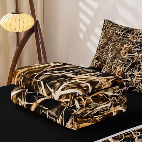 Feelyou Camouflage Hunters Cabin Comforter Set Queen Size Boys Bed in a Bag