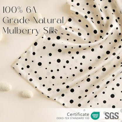 ZIMASILK 100% Pure Mulberry Silk Pillow Cases for Hair and Skin, Standard