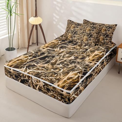 Feelyou Camouflage Hunters Cabin Comforter Set Queen Size Boys Bed in a Bag