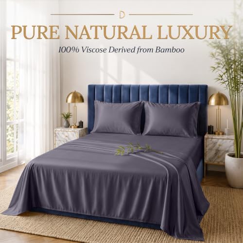 DECOLURE 100% Viscose Derived from Bamboo Sheets | 4 Pc Bed Set