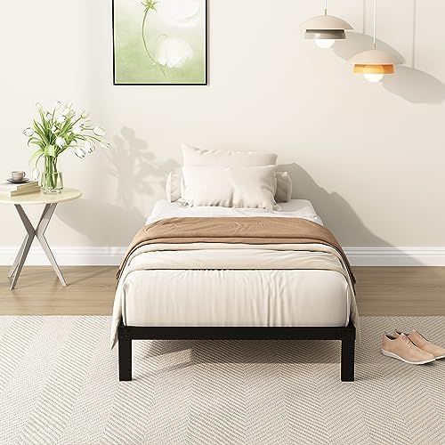 DiaOutro 9 Inch Twin XL Bed Frames Low Profile Heavy Duty Metal Platform