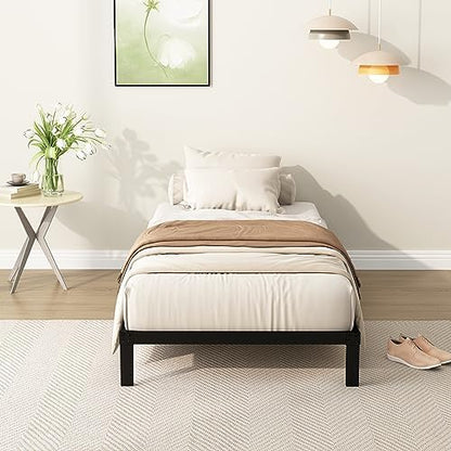 DiaOutro 9 Inch Twin XL Bed Frames Low Profile Heavy Duty Metal Platform