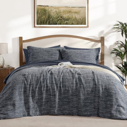 MaiRêve King Size Comforter Set Chenille Textured 7 Pieces Bed in a Bag