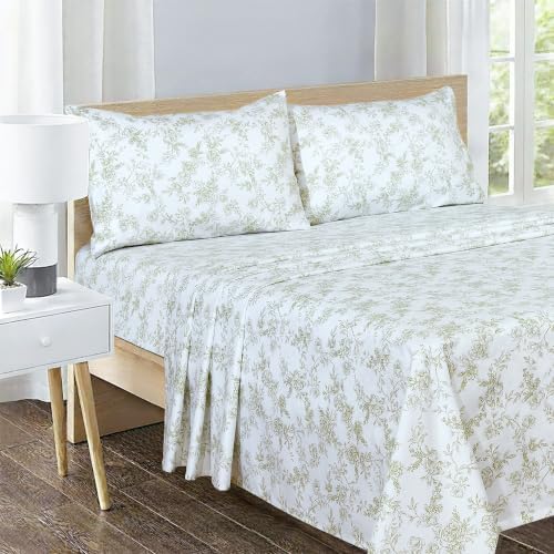 Feather & Stitch 100% Cotton Sateen 500 TC Queen Size Bed Sheet Set