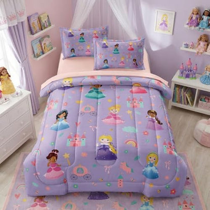 Girls Bedding Comforter Set Full, Princess Bedroom Decor