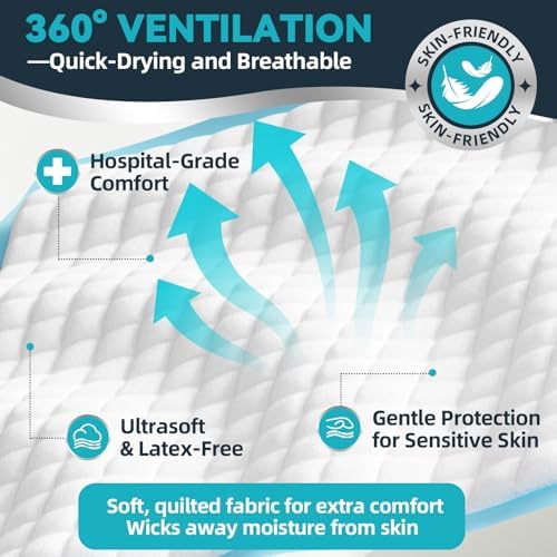 AAY Extra Large 40"x36" Disposable Underpads for Incontinence, 100 Count