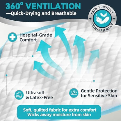 AAY 50 Count Extra Large Disposable Underpads for Incontinence, 40"x36"