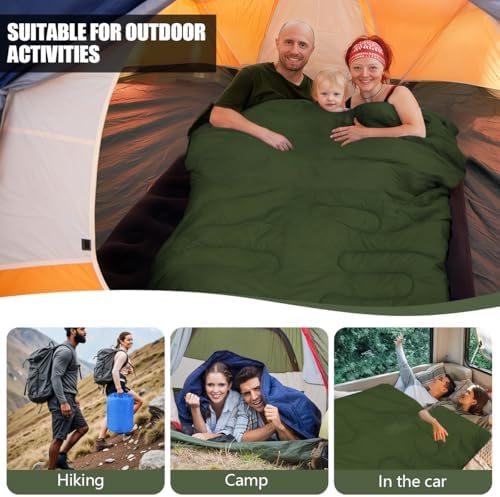 Camping Sleeping Bags for Adults Kids Waterproof Lightweight Sleeping Bag for Cold Weather or Warm Backpacking Hiking Mountaineering Indoor Outdoor Use