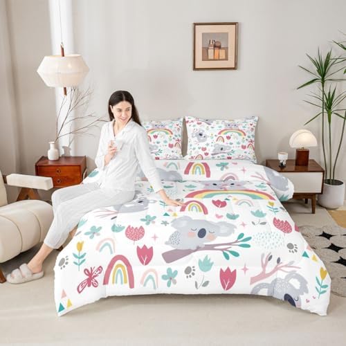 Feelyou Kids Cute Koala Bedding Set King Size for Children King