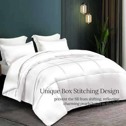 Whale Flotilla 3-Piece Reversible Silky Soft Breathable Queen Comforter Set