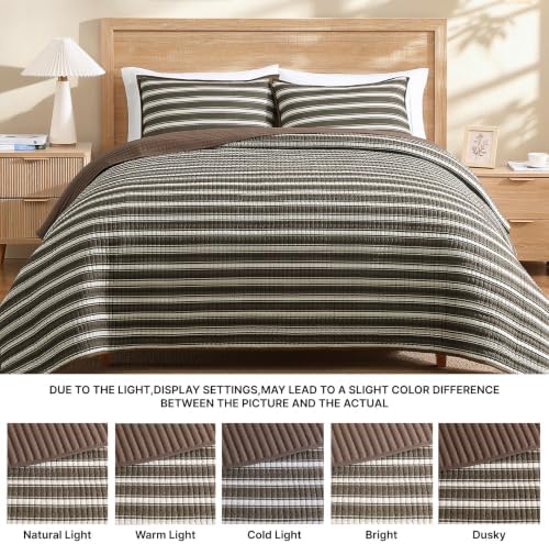 Queen Quilt-Lightweight Bedspreads Brown Queen Size Quilt Bedding Set