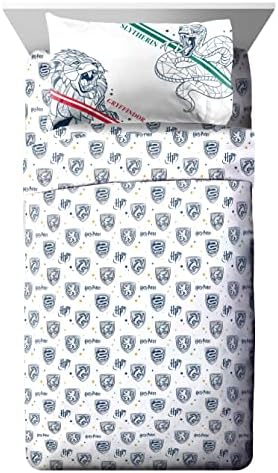 Harry Potter Full Size Comforter Set 7 Piece Kids Bedding, Gray
