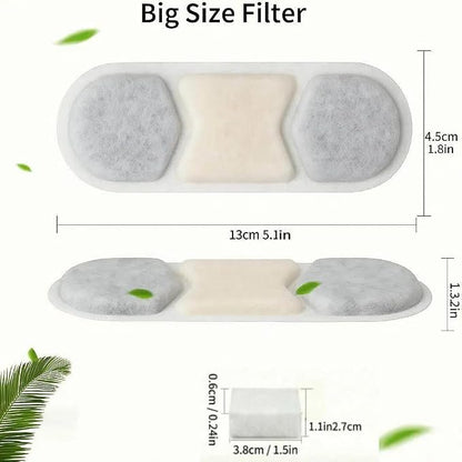 40 PCS/Set Dog Fountain Filter Replacement for Zuqqony DYSJ0112L/3.2Gal Water Fountain, Dog Water Bowl Dispenser for Large Dogs or Multi-Pet Home(19 Water Filters+19Pre-filter Sponge+2 Brush)
