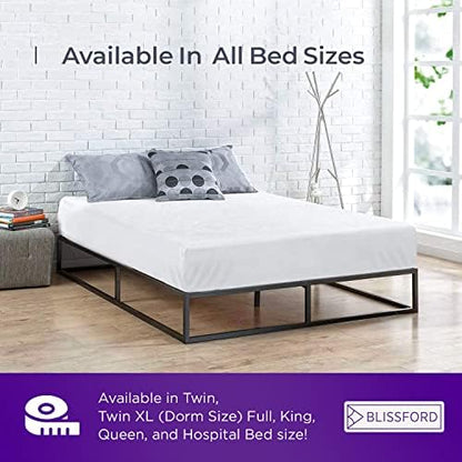 BLISSFORD Plastic Mattress Protector 36 x 75, Heavy Duty Fitted Vinyl Cover