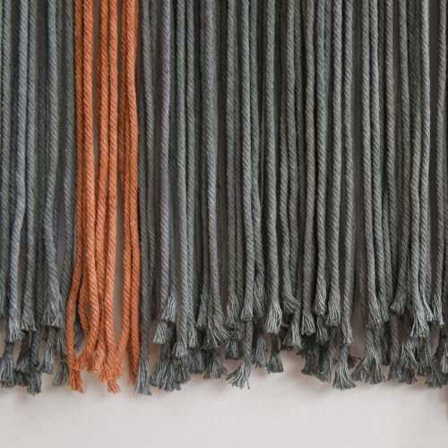 Macrame Wall Hanging Green Boho Fiber Art for Bedroom Room 27"W x 19"L