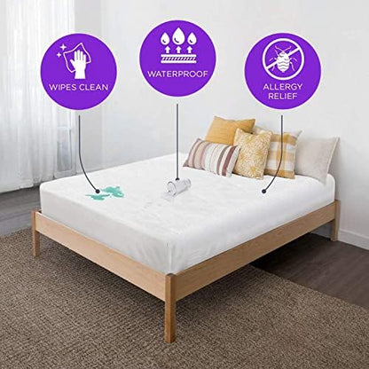 BLISSFORD Twin XL Plastic Mattress Protector, Heavy Duty Fitted Vinyl Cover