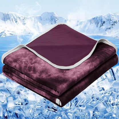 inhand Cooling Blanket Twin(60"x80",Purple) College Dorm Essentials