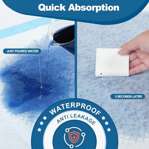 MILDPLUS 50 Count Disposable Bed Pads 30''X36'', Super Absorbent Underpad
