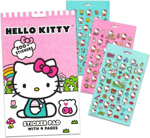 Hello Kitty Sheet Set - Bundle of Bedding with Bedspread, Flat Sheet, Fitted Sheet, and Pillowcase for Twin Bed, More | Bedroom Decor