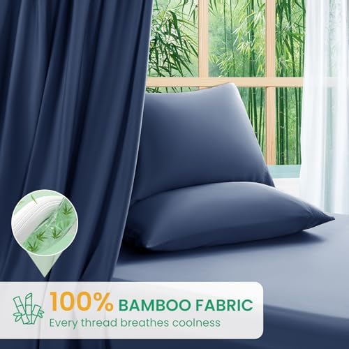 SONORO KATE 100% Viscose Derived from Bamboo_Sheets Queen Size,4PC