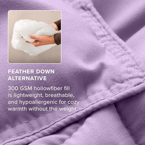 Bare Home Queen Comforter Set - 1800 Ultra Soft (Queen, Lavender)