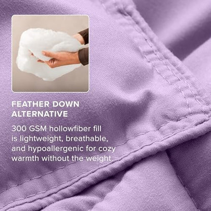 Bare Home Comforter Set - 1800 Ultra Soft (Oversized Queen, Lavender)