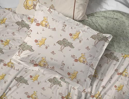 Jay Franco Kids Bed Set, Beige, Winnie The Pooh, 7 Piece Full