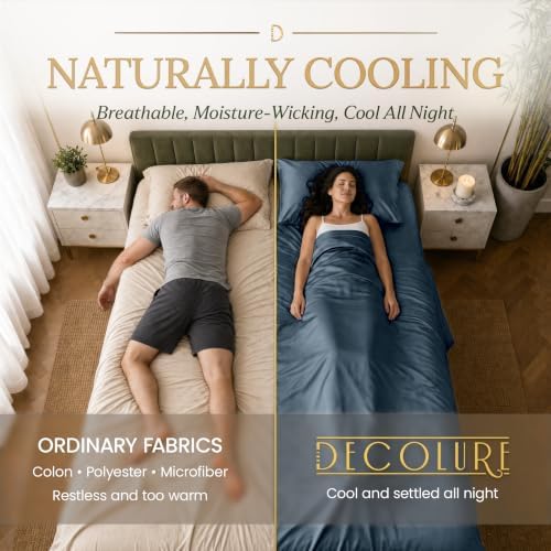 DECOLURE 100% Viscose Derived from Bamboo Sheets | 6 Pc Bed Set