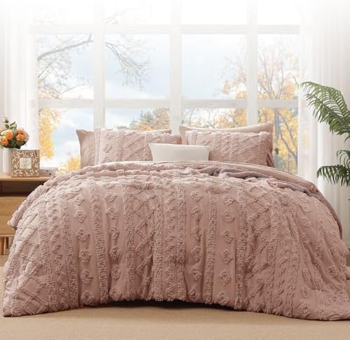 Oversized Queen Comforter Set- 7 Pieces Bed in a Bag Queen Bedding Sets