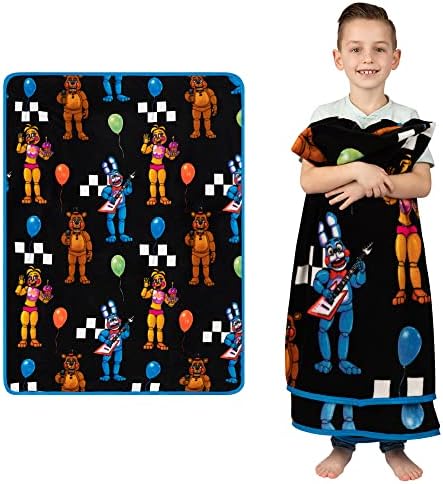 Franco Kids Bedding Super Soft Plush Throw Blanket, 46 in x 60 in, Five Nights At Freddy's