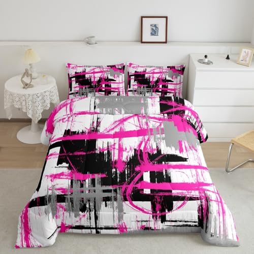 Feelyou Striped Comforter Set Queen Size Kids Boys Bedding