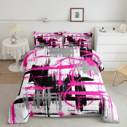 Feelyou Striped Comforter Set Queen Size Kids Boys Bedding