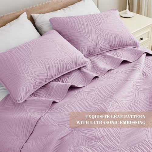 Exclusivo Mezcla Lightweight Full Queen Quilt Bedding Set, Soft Microfiber