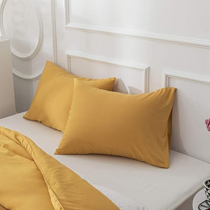 Houseri Mustard Yellow Comforter Set Queen Dark Yellow Bedding Queen Size Comforters Set Women Girls Ginger Bedding Sets Quilt Queen